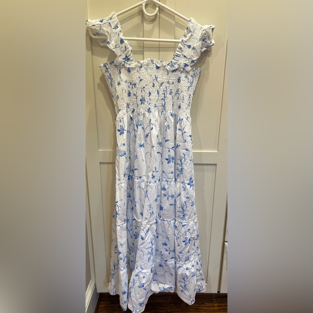 Hill House Blue and White Smocked Dress